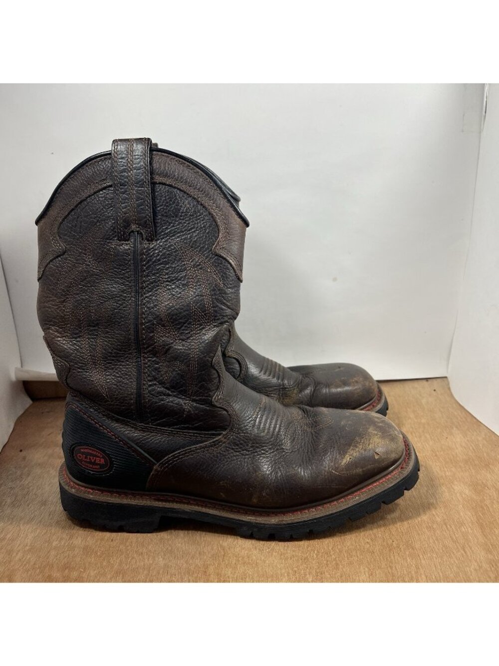 Oliver by Honeywell Men's Size 9 Safety Square Toe Western Work Boot OL10002